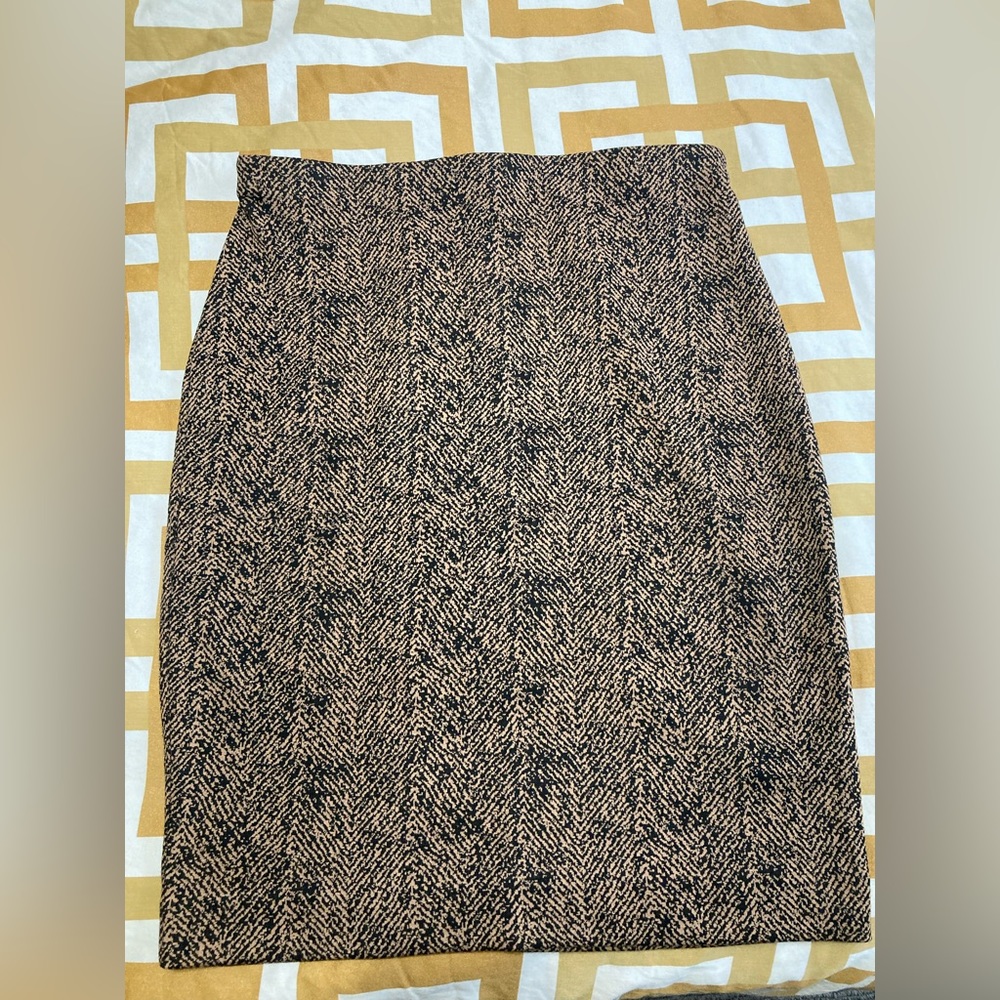 Express printed pencil skirt